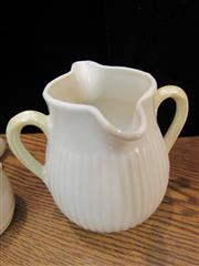 VINTAGE LOT OF 5 BELLEEK IRELAND WHITE PORCELAIN COLLECTIBLES